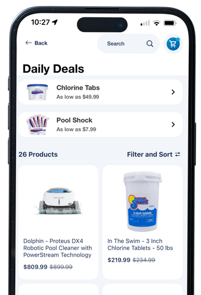 a picture of the daily deals category page on a mobile phone