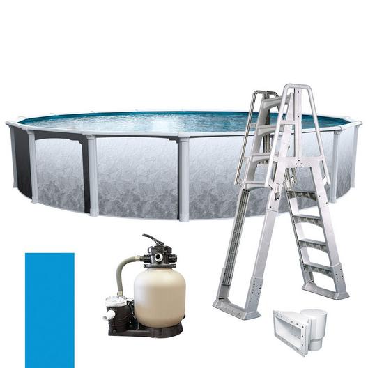 Weekender Plus 15 x 52 Round Above Ground Pool Package with 15 Sand Filter System