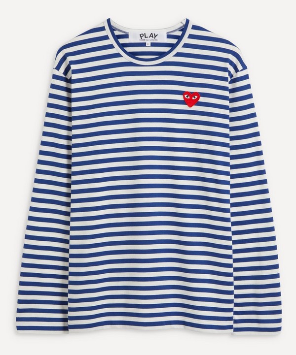Comme des Garçons Play - Long Sleeve Stripe Cotton T-Shirt image number null