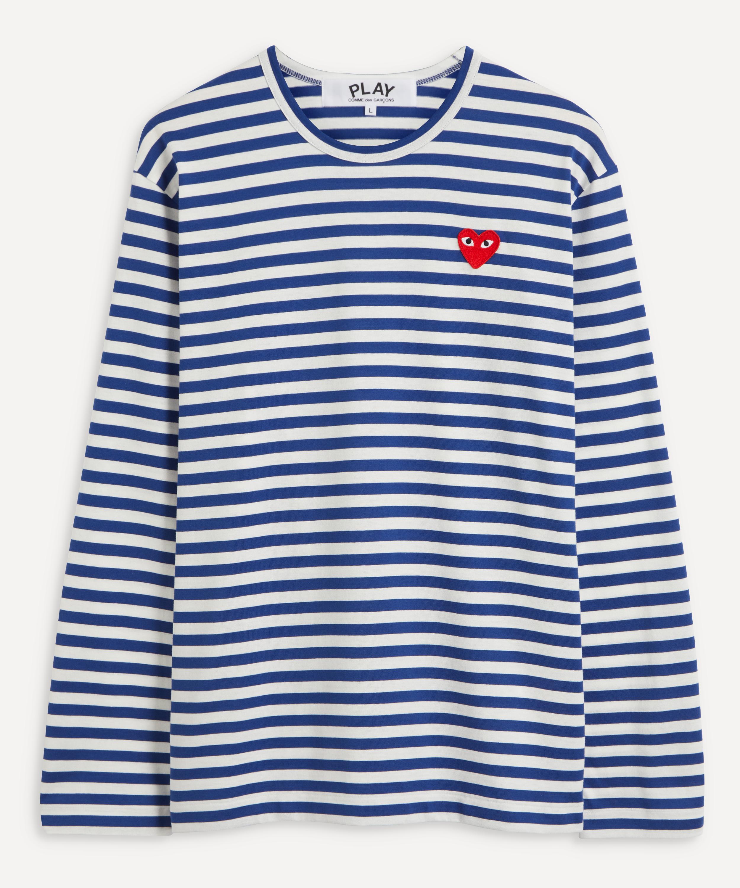 Long Sleeve Stripe Cotton T-Shirt
