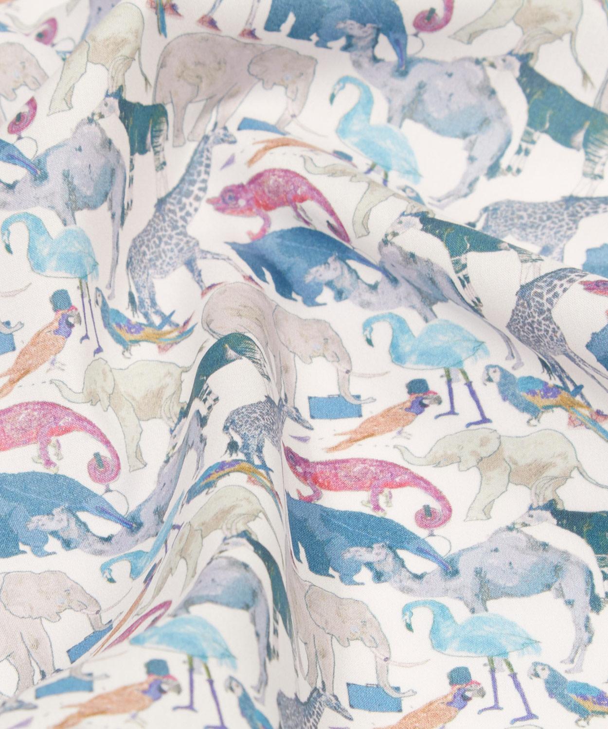 Liberty Fabrics - Queue for the Zoo Tana Lawn™ Cotton image number 3