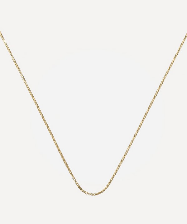 Monica Vinader - Gold Plated Vermeil Silver 18-Inch Fine Oval Box Chain image number null
