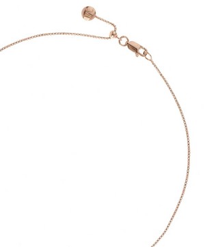 Monica Vinader - Rose Gold Plated Vermeil Silver 18" Fine Oval Box Chain Necklace image number 3