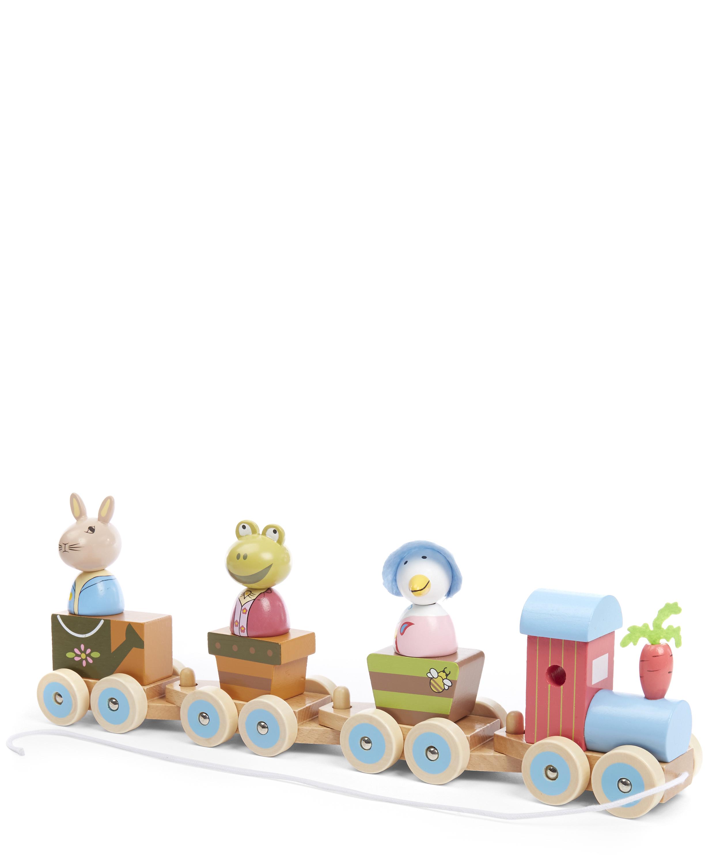 peter rabbit wooden train