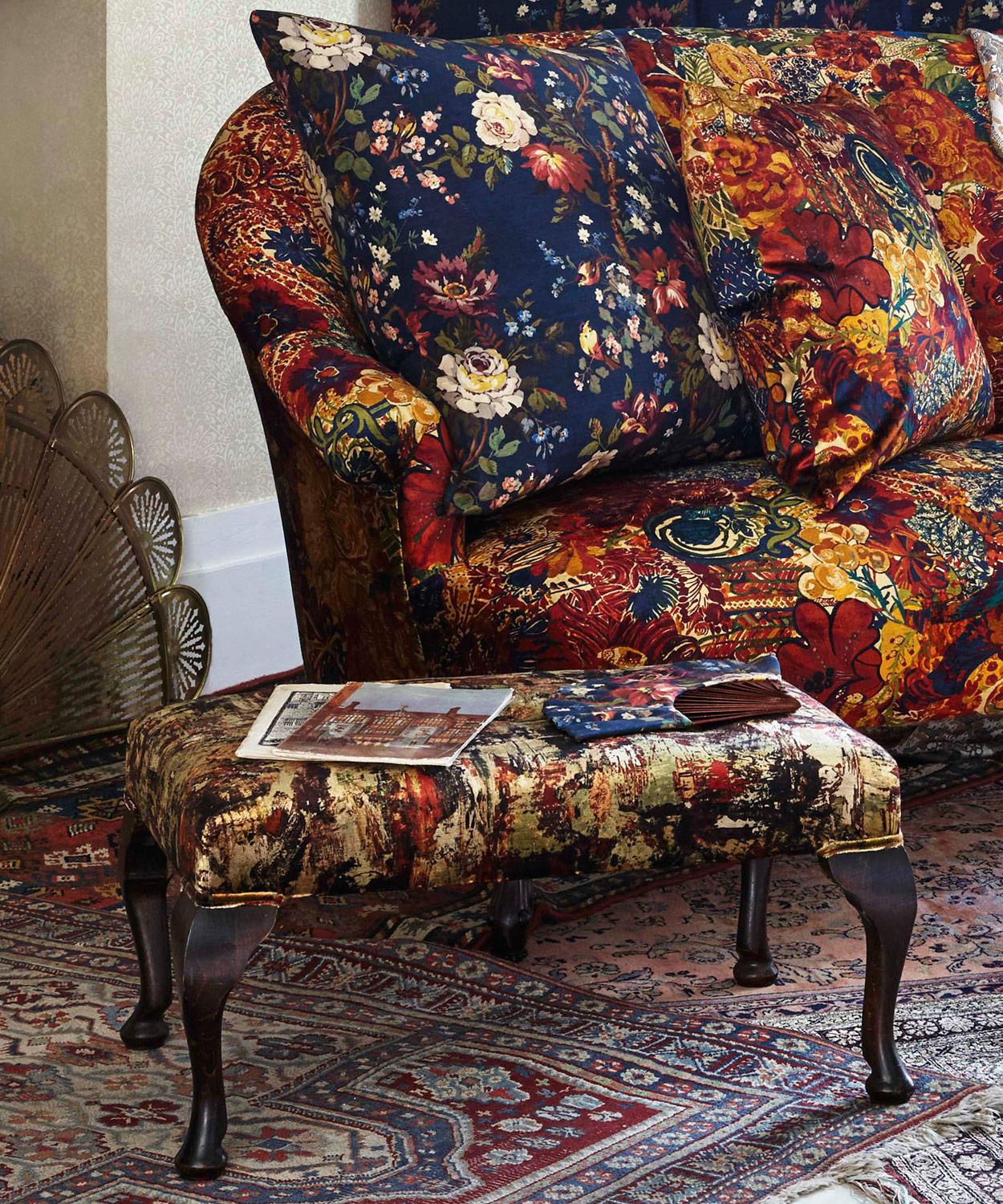 Liberty Fabrics Interiors - Porthmeor Beach Vintage Velvet in Cliff image number 1