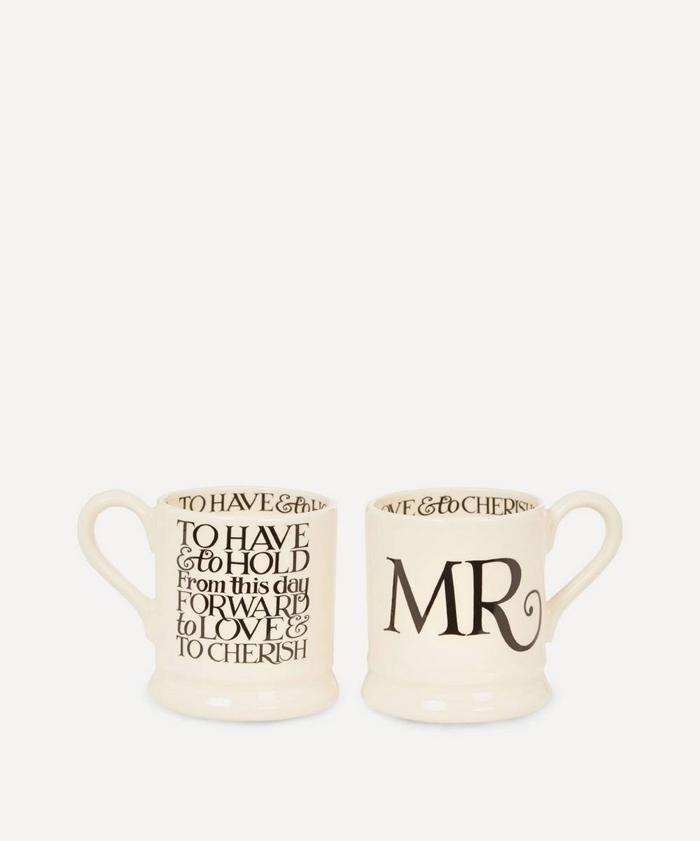 Emma Bridgewater - Mr. and Mr. Half Pint Mugs Set of Two