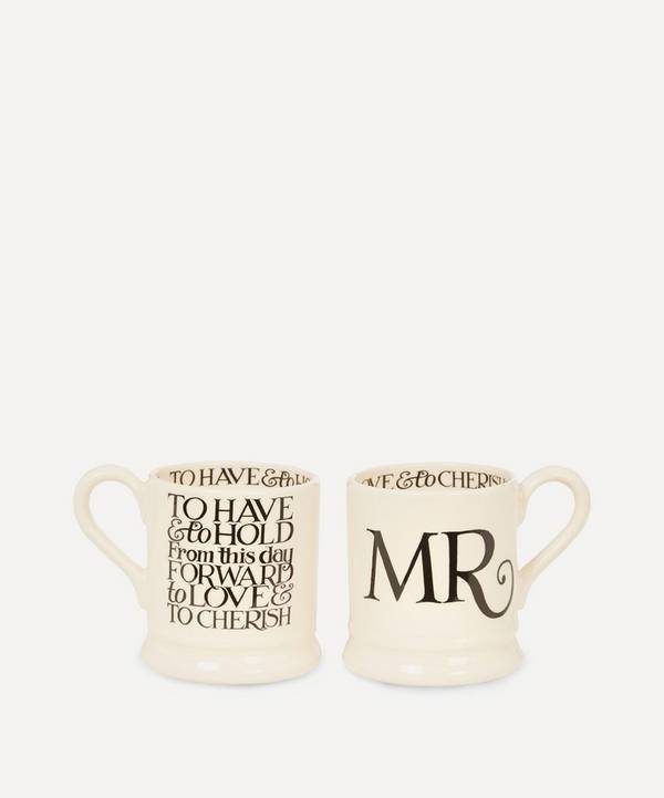 Emma Bridgewater - Mr. and Mr. Half Pint Mugs Set of Two image number 0
