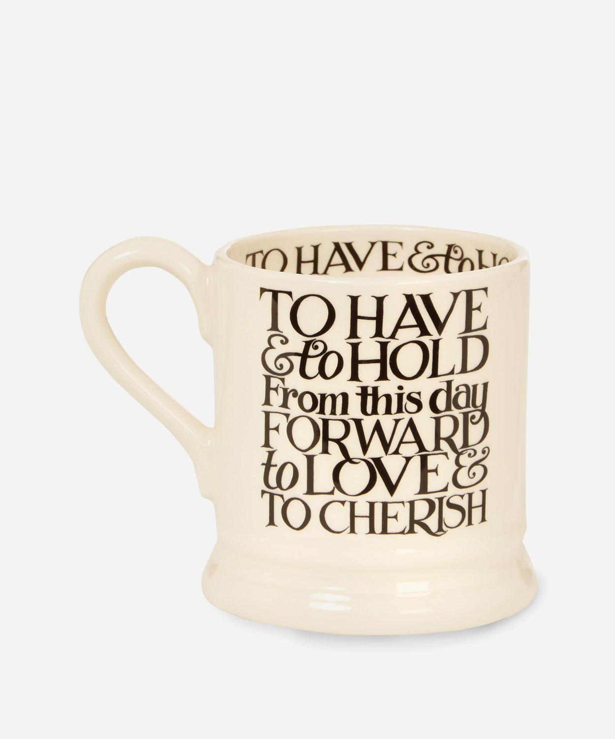 Emma Bridgewater - Mrs and Mrs Half Pint Mugs image number 2