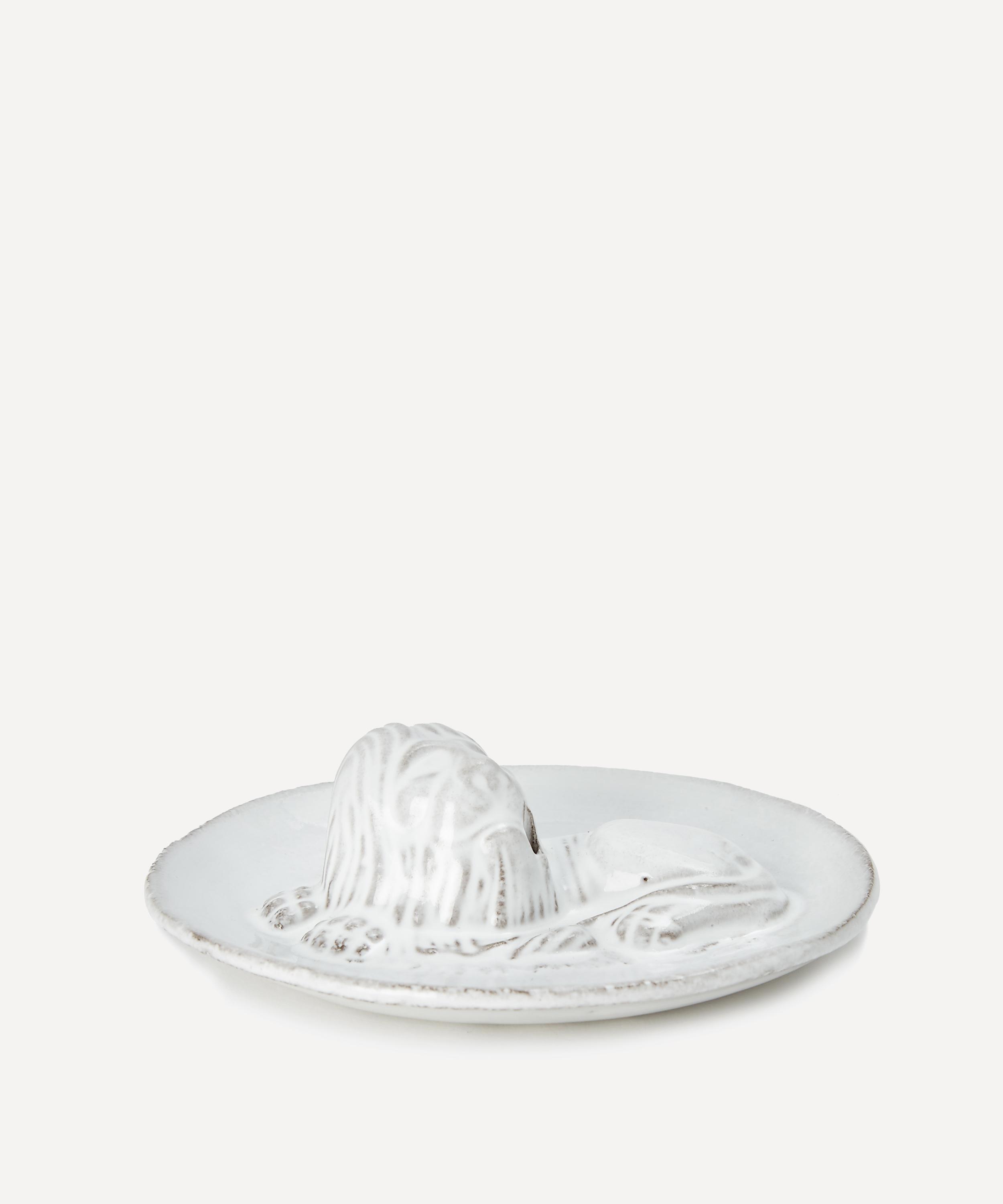 Astier de Villatte - Lion Incense Holder on Saucer