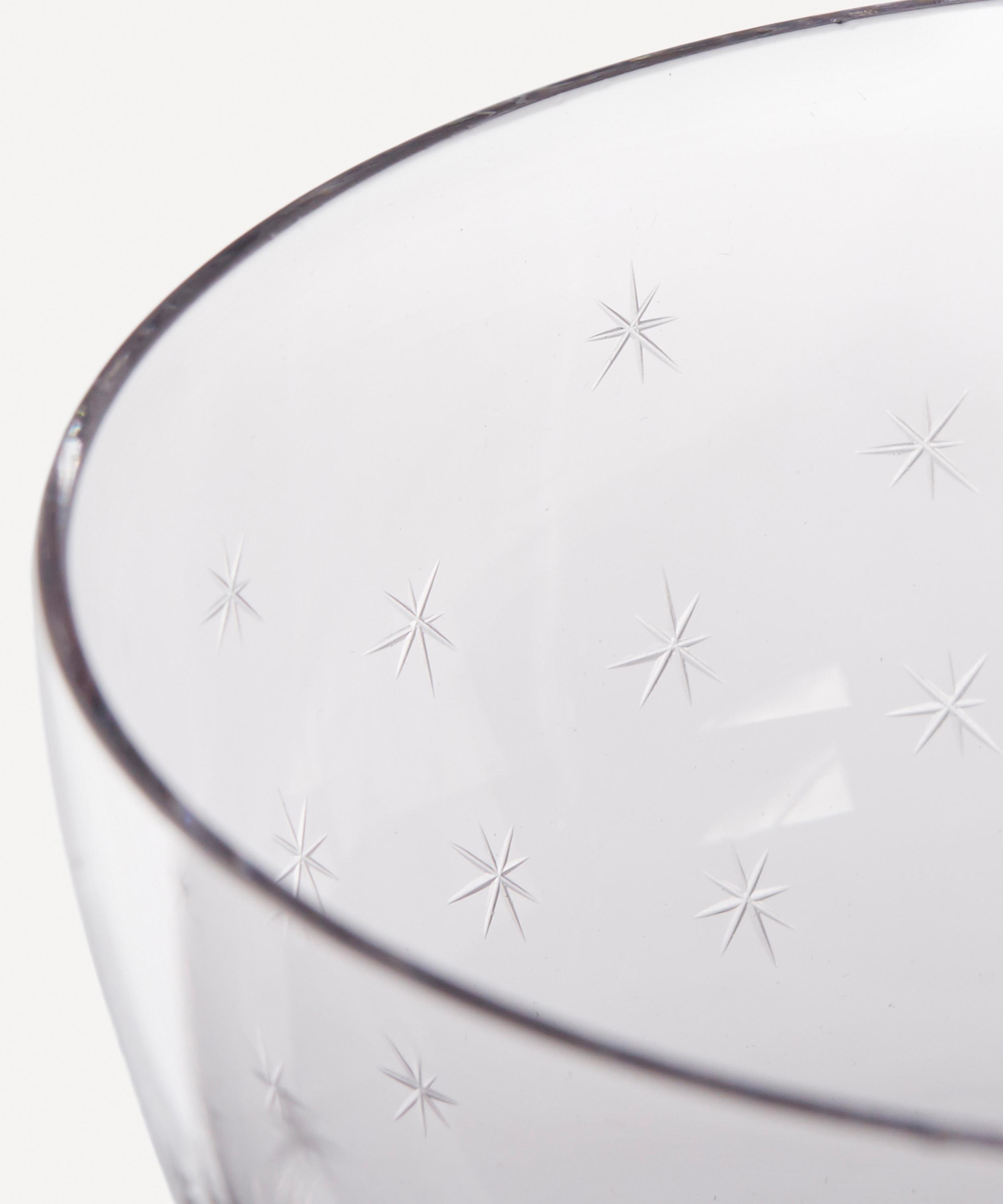 Crystal Champagne Saucers with Lens Design – The Vintage List