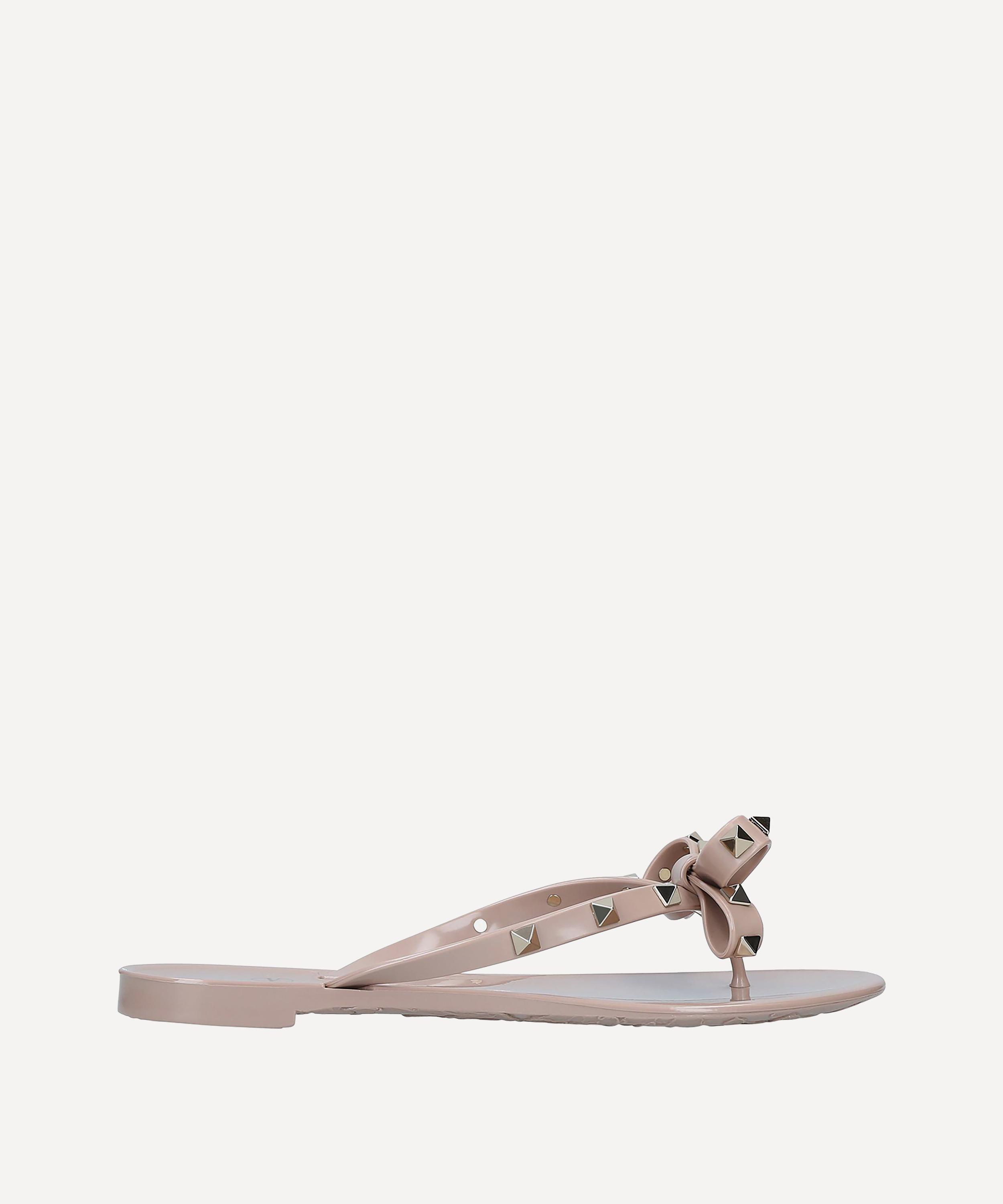 Valentino Rockstud Rubber Sandals Liberty