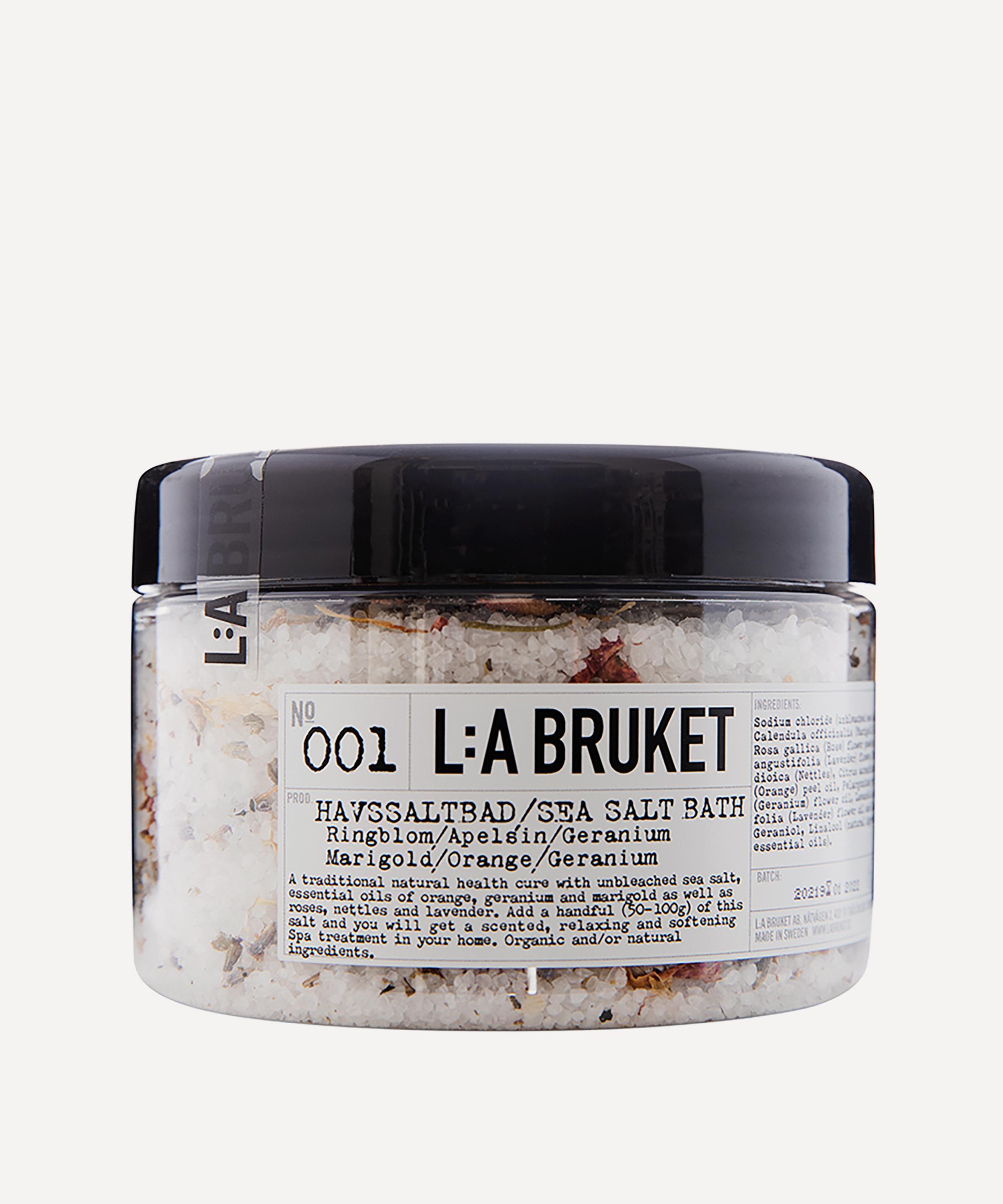 L:A Bruket -  Marigold Orange and Geranium Bath Salt Bath 450g image number 0