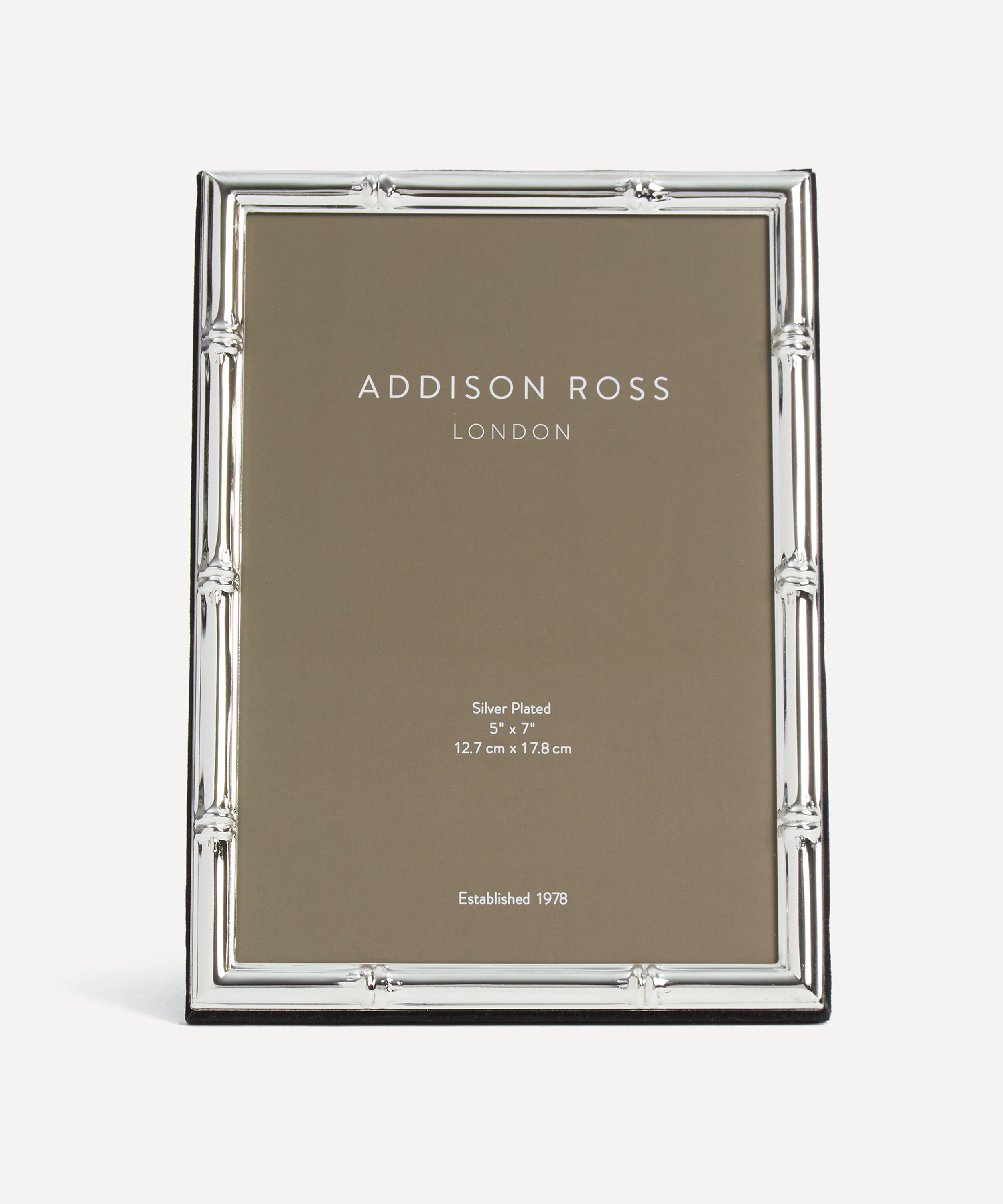 Addison Ross - Bamboo Silver Plated 5x7 Photo Frame image number 0