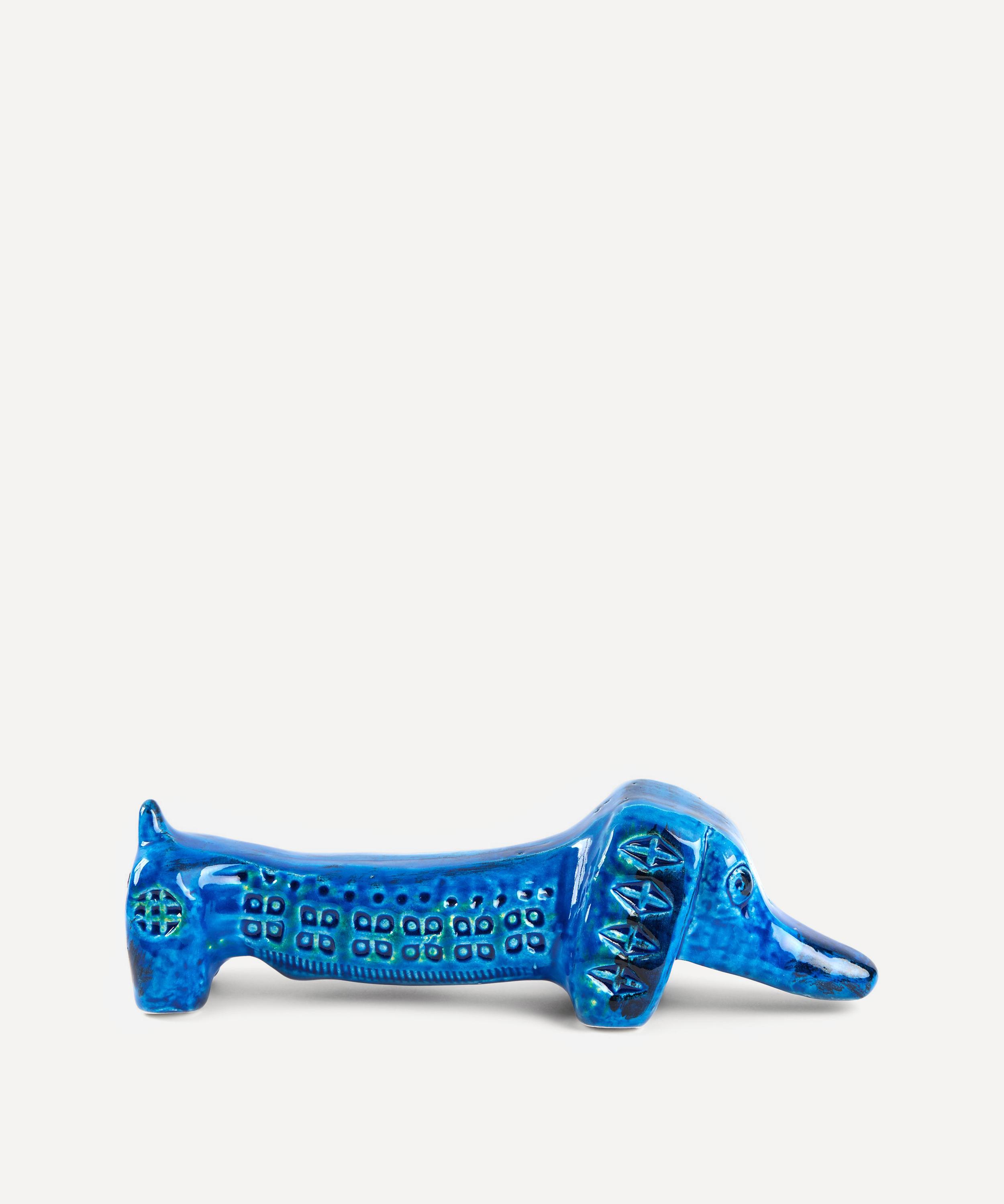 Bitossi - Rimini Blu Ceramic Dachshund Figure image number 0