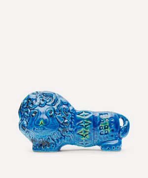 Bitossi - Rimini Blu Ceramic Lion Figure image number 0