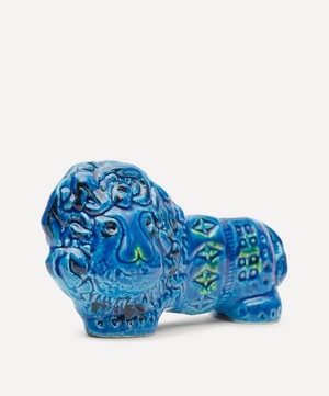 Bitossi - Rimini Blu Ceramic Lion Figure image number 1