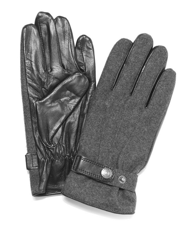 Dents - Guildford Fleece-Lined Flannel Back Leather Gloves image number null