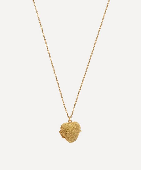 Alex Monroe - Gold-Plated Victoriana Keepsake Heart Locket Necklace image number null