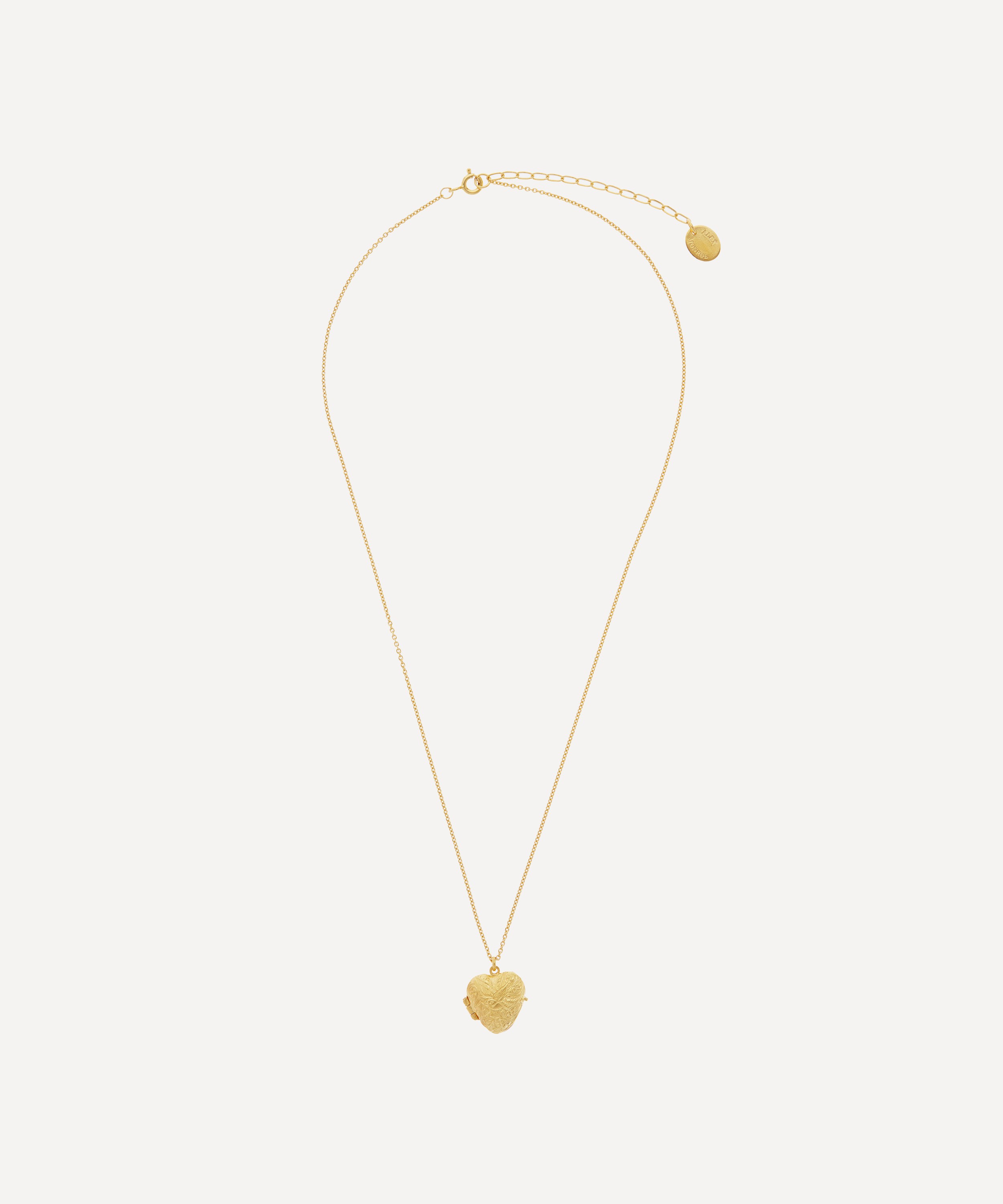 Alex Monroe - Gold-Plated Victoriana Keepsake Heart Locket Necklace image number 2