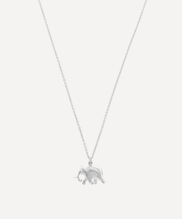 Alex Monroe - Silver Indian Elephant Pendant Necklace image number null