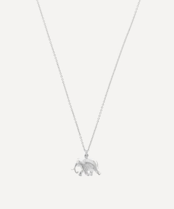 Alex Monroe - Silver Indian Elephant Pendant Necklace image number null