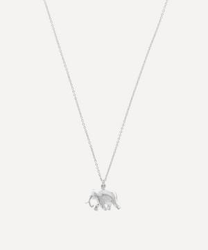Silver Indian Elephant Pendant Necklace