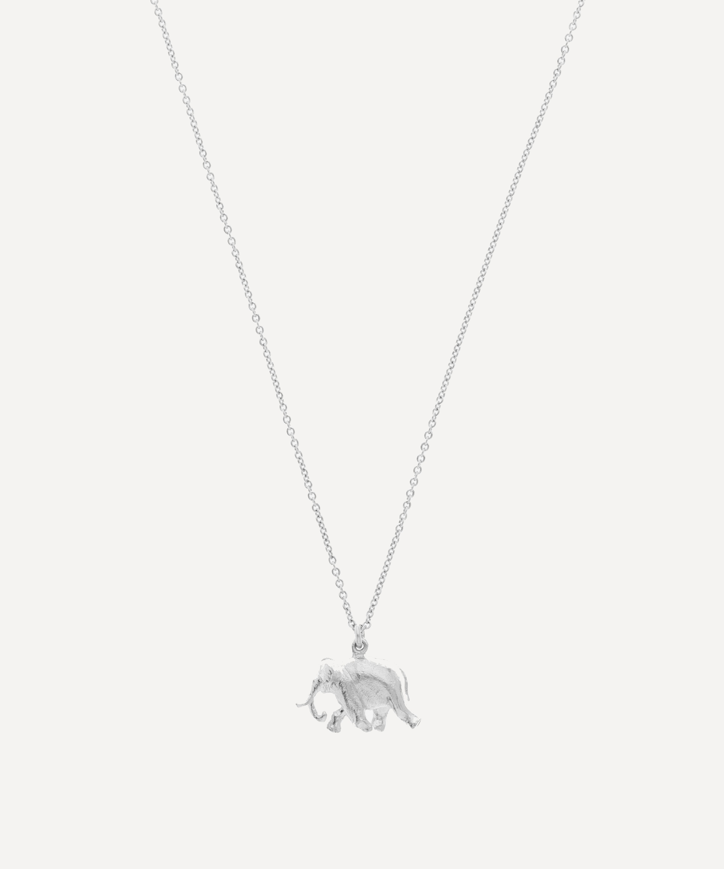 Alex Monroe - Silver Indian Elephant Pendant Necklace image number 0