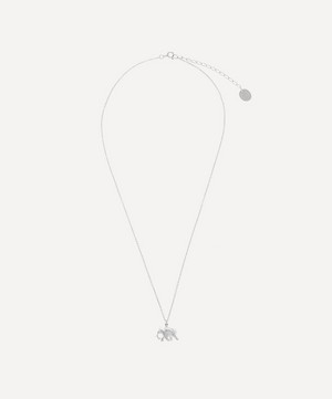 Alex Monroe - Silver Indian Elephant Pendant Necklace image number 2