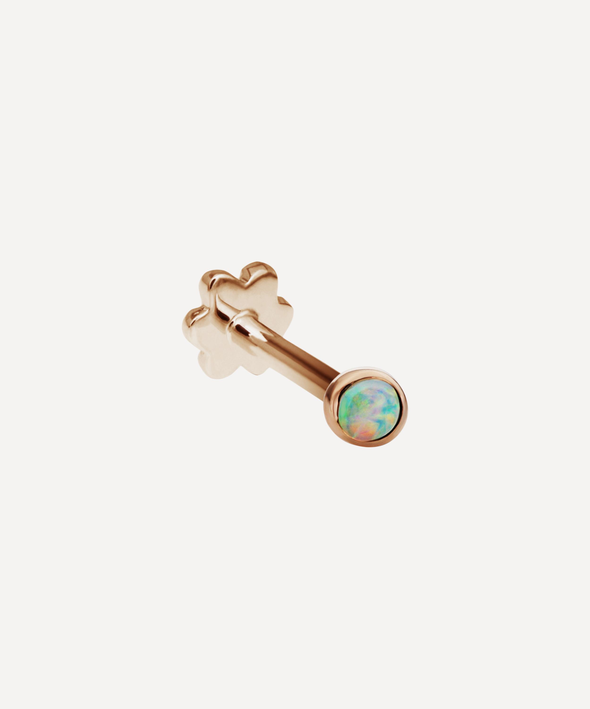 Maria Tash 2mm Opal Threaded Stud Earring