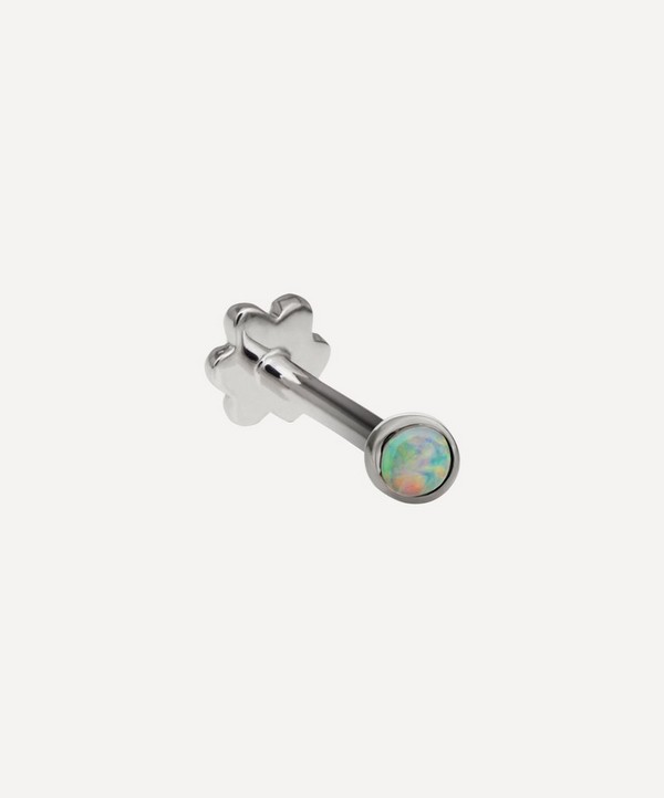 Maria Tash - 14ct 2mm Opal Threaded Stud Earring image number null