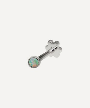 Maria Tash - 14ct 2mm Opal Threaded Stud Earring image number 3