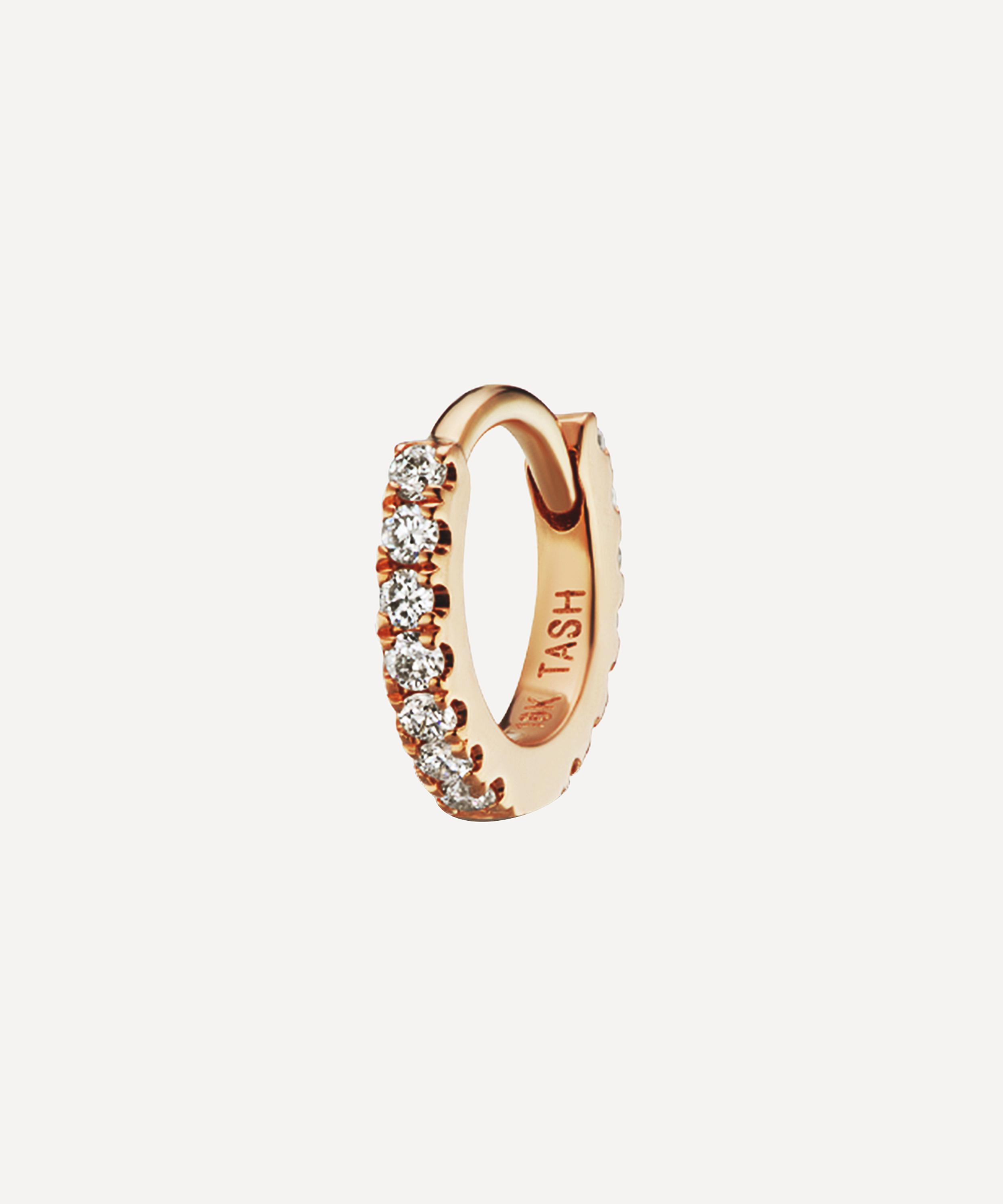 Maria Tash - 18ct 5mm Diamond Eternity Hoop Earring image number 0