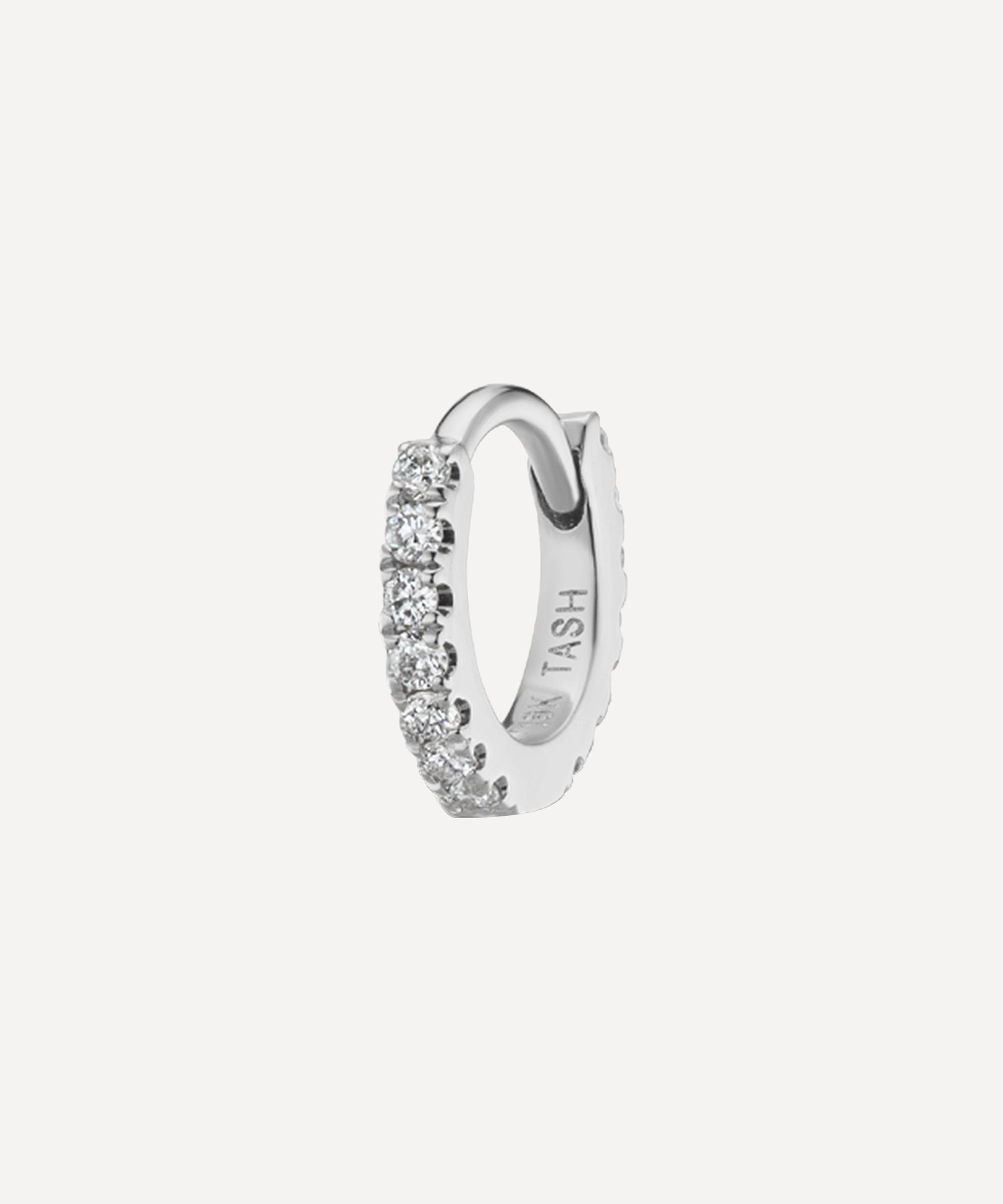 Maria Tash - 18ct 5mm Diamond Eternity Hoop Earring image number 0