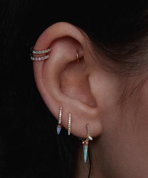 Maria Tash - 14ct 6.5mm Opal Eternity Hoop Earring image number 1