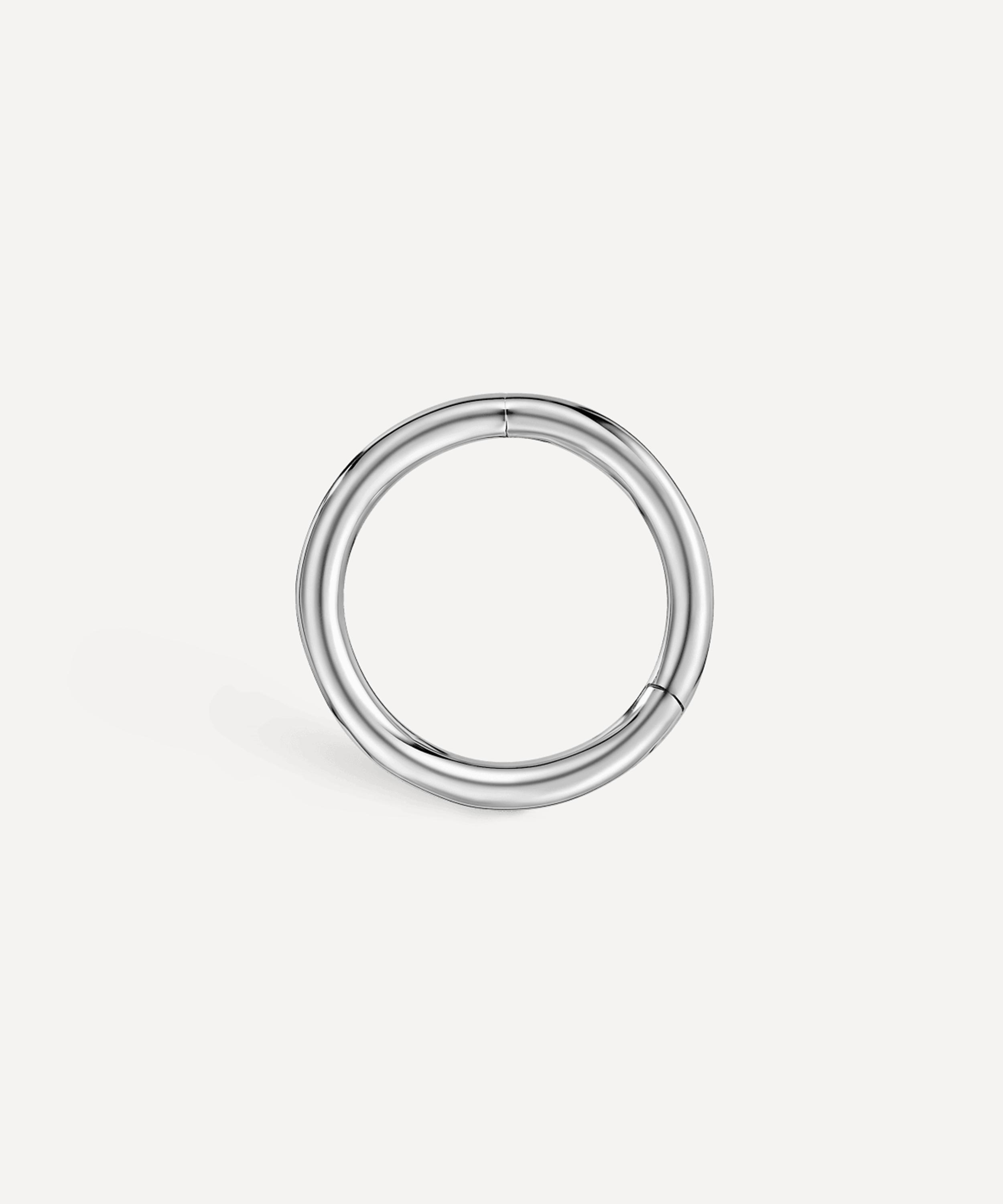 Maria Tash - 14ct 6.5mm Plain Gold Hoop Earring image number 2