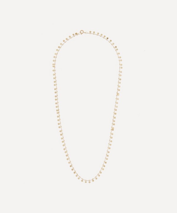 Sia Taylor - Gold Even Dots Necklace image number null