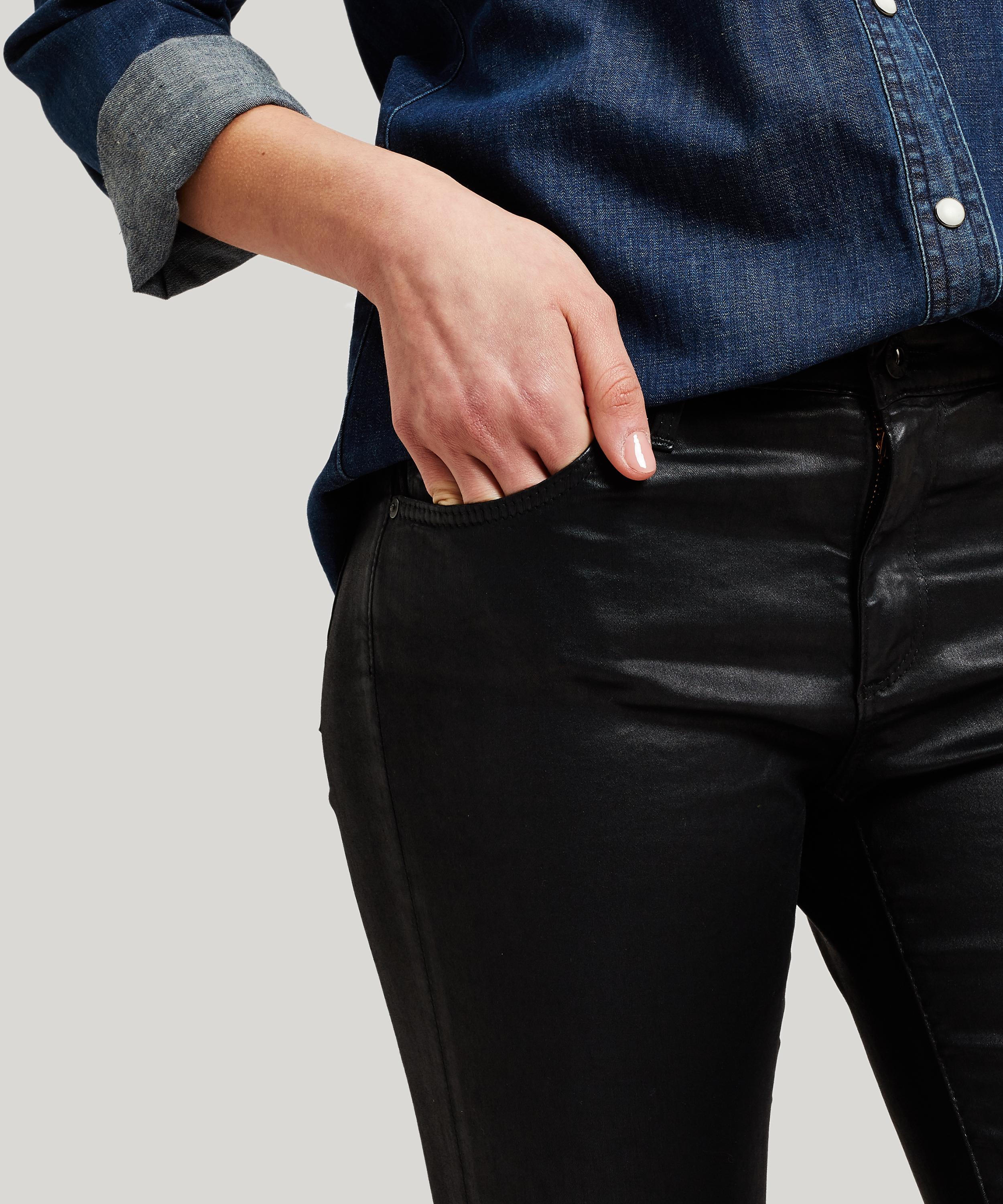 leatherette jeans