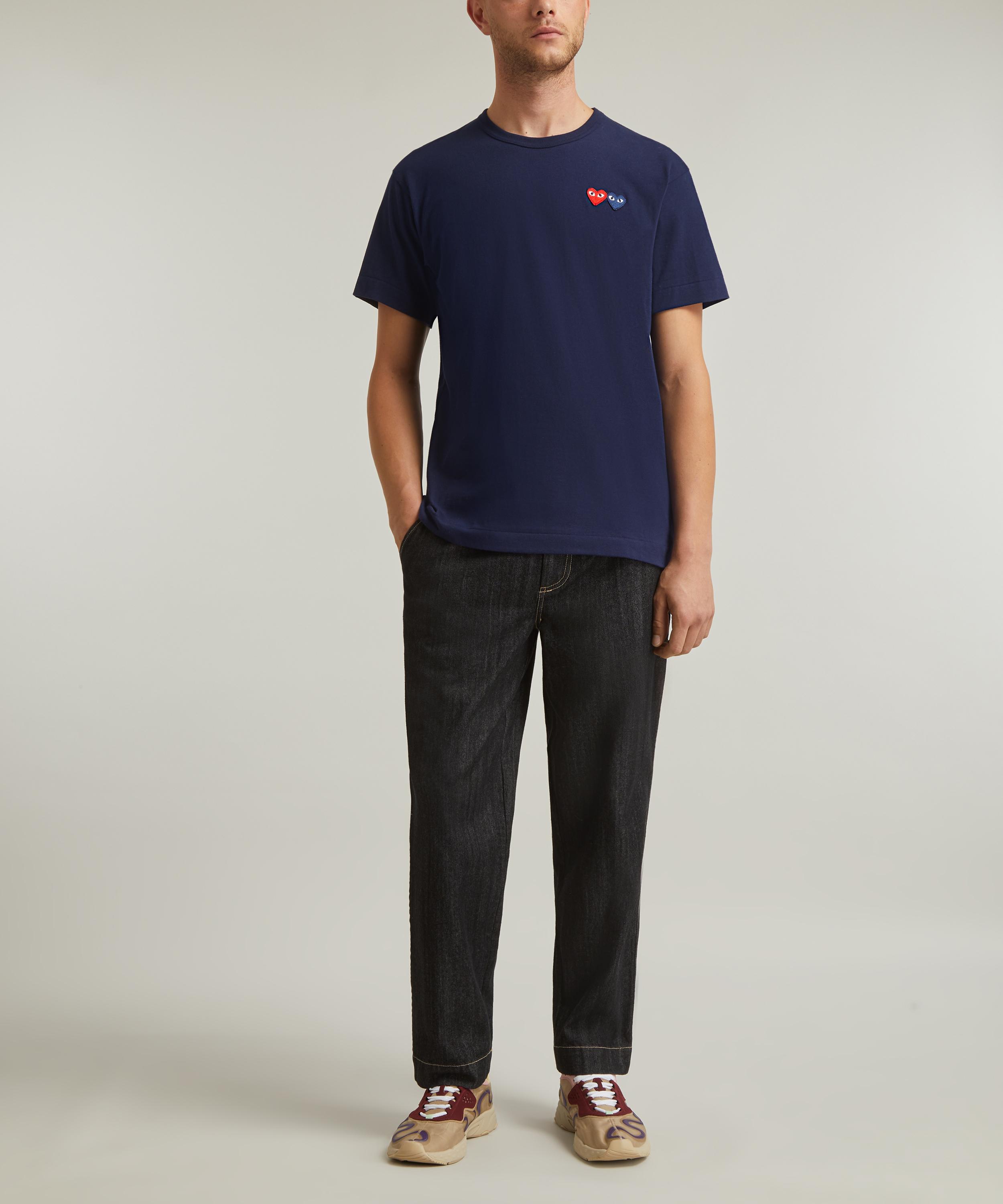 Comme des Garçons Play - Double Heart Logo T-Shirt image number 1