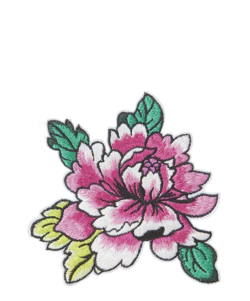 Liberty London Embroidered Flower 1 Sticker Patch In Pink