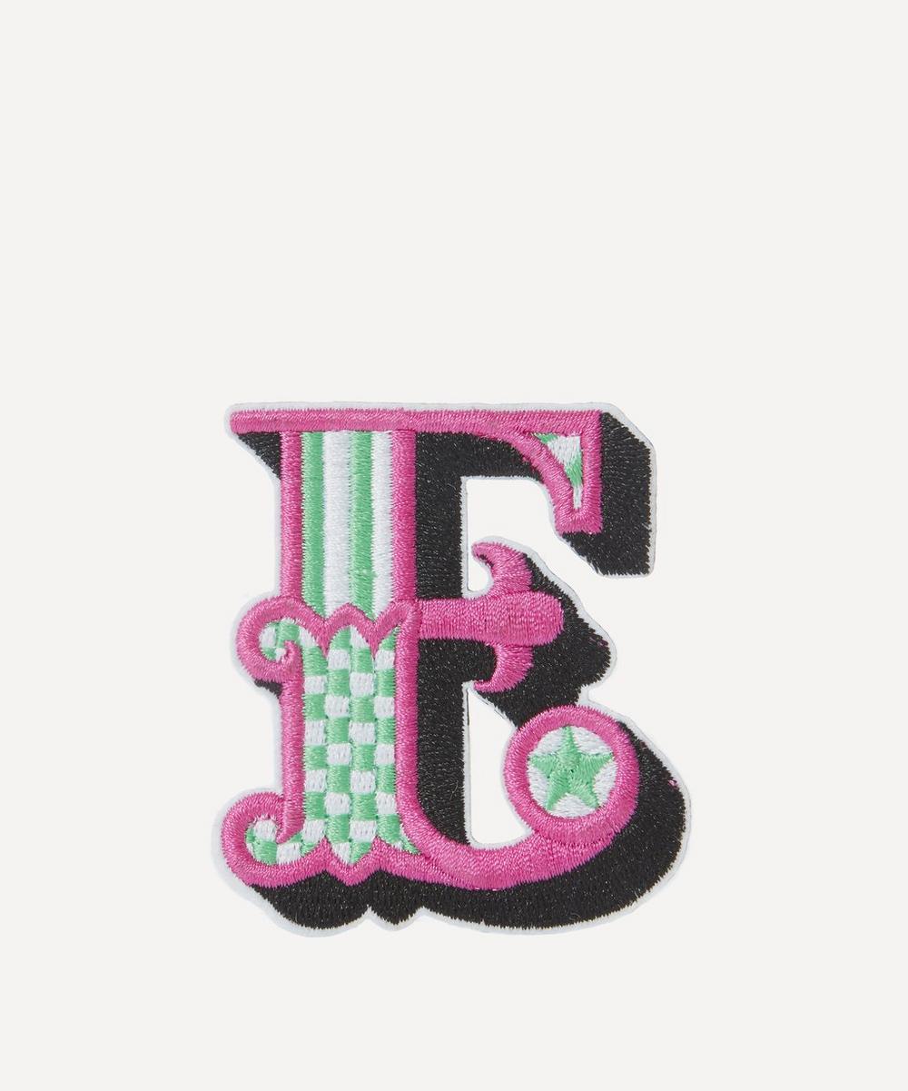 Liberty London Embroidered Sticker Patch In E In Multi