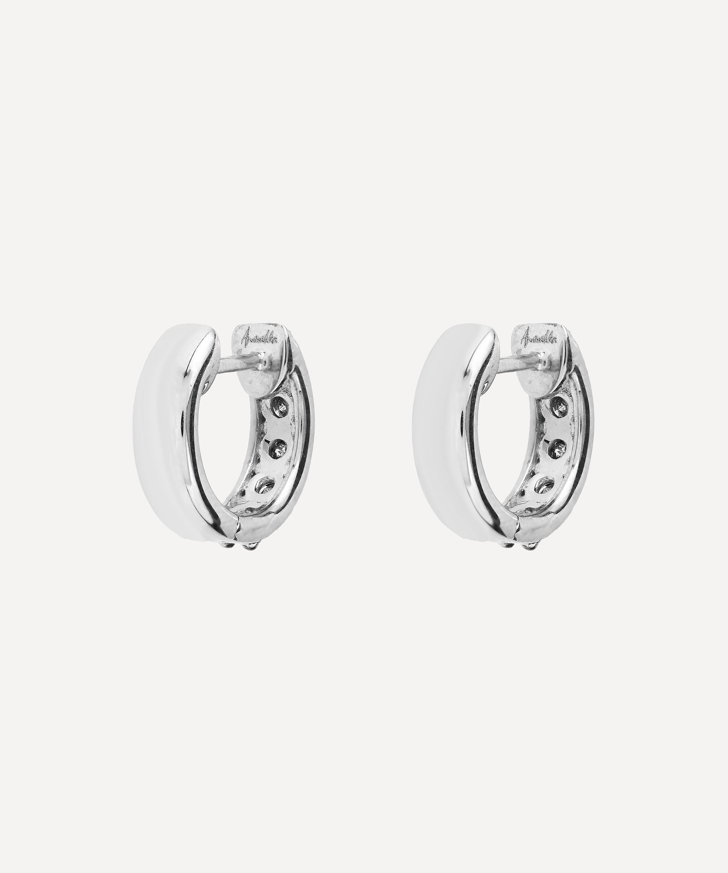 Annoushka - 18ct White Gold Dusty Diamonds Hoop Earrings image number 3