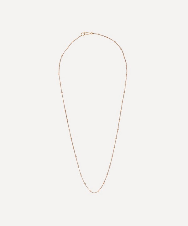 Annoushka - 14ct Rose Gold Saturn Short Chain Necklace image number null