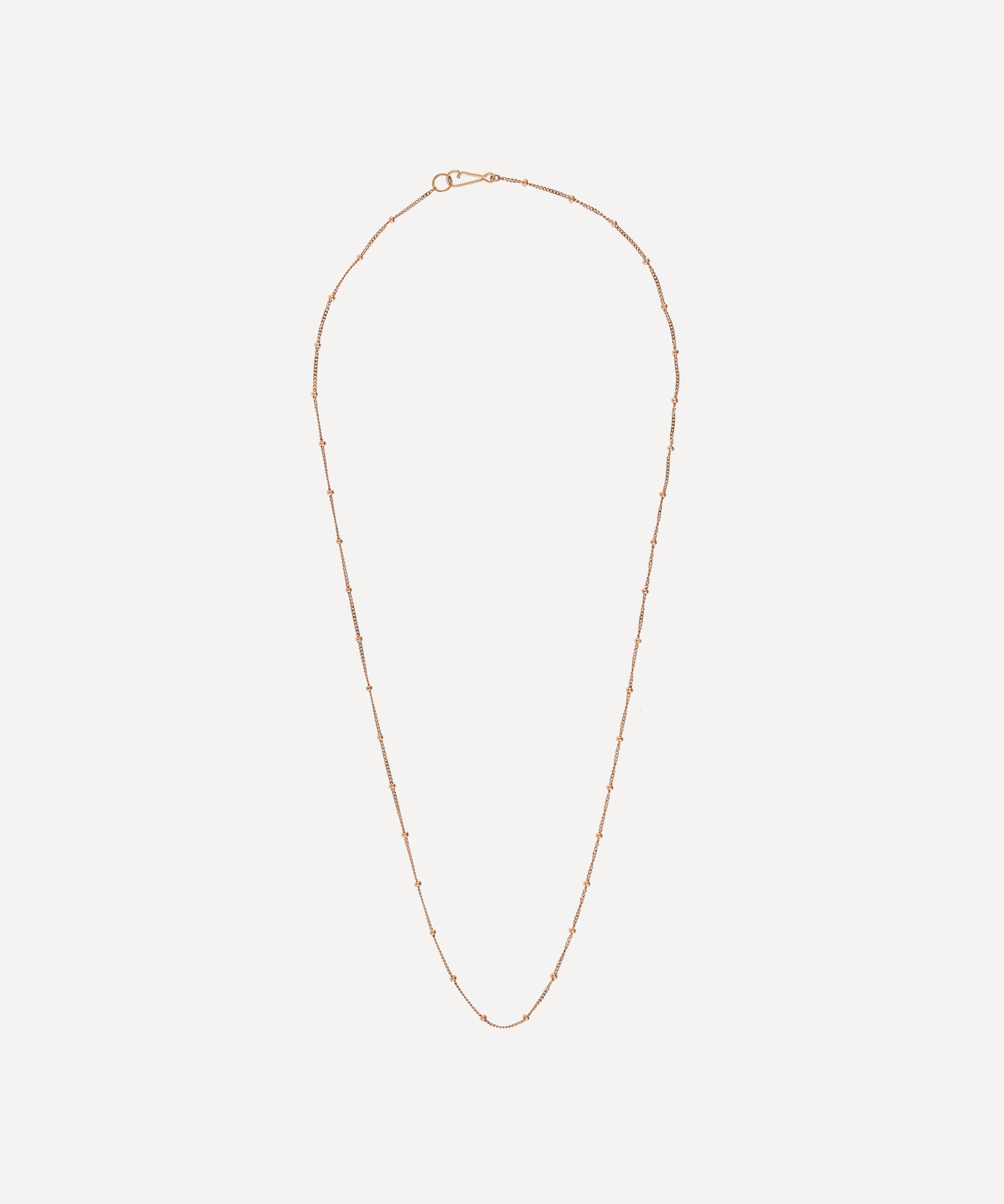 Annoushka - 14ct Rose Gold Saturn Short Chain Necklace image number 0