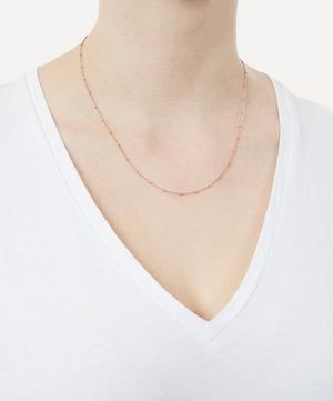 Annoushka - 14ct Rose Gold Saturn Short Chain Necklace image number 1