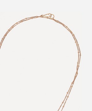 Annoushka - 14ct Rose Gold Saturn Long Chain Necklace image number 3