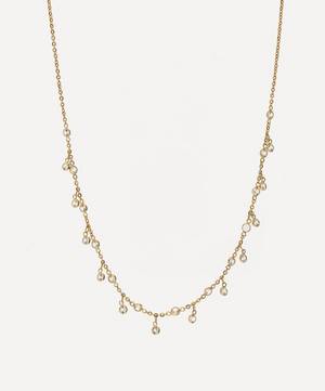 18ct Gold Nectar White Sapphire Necklace