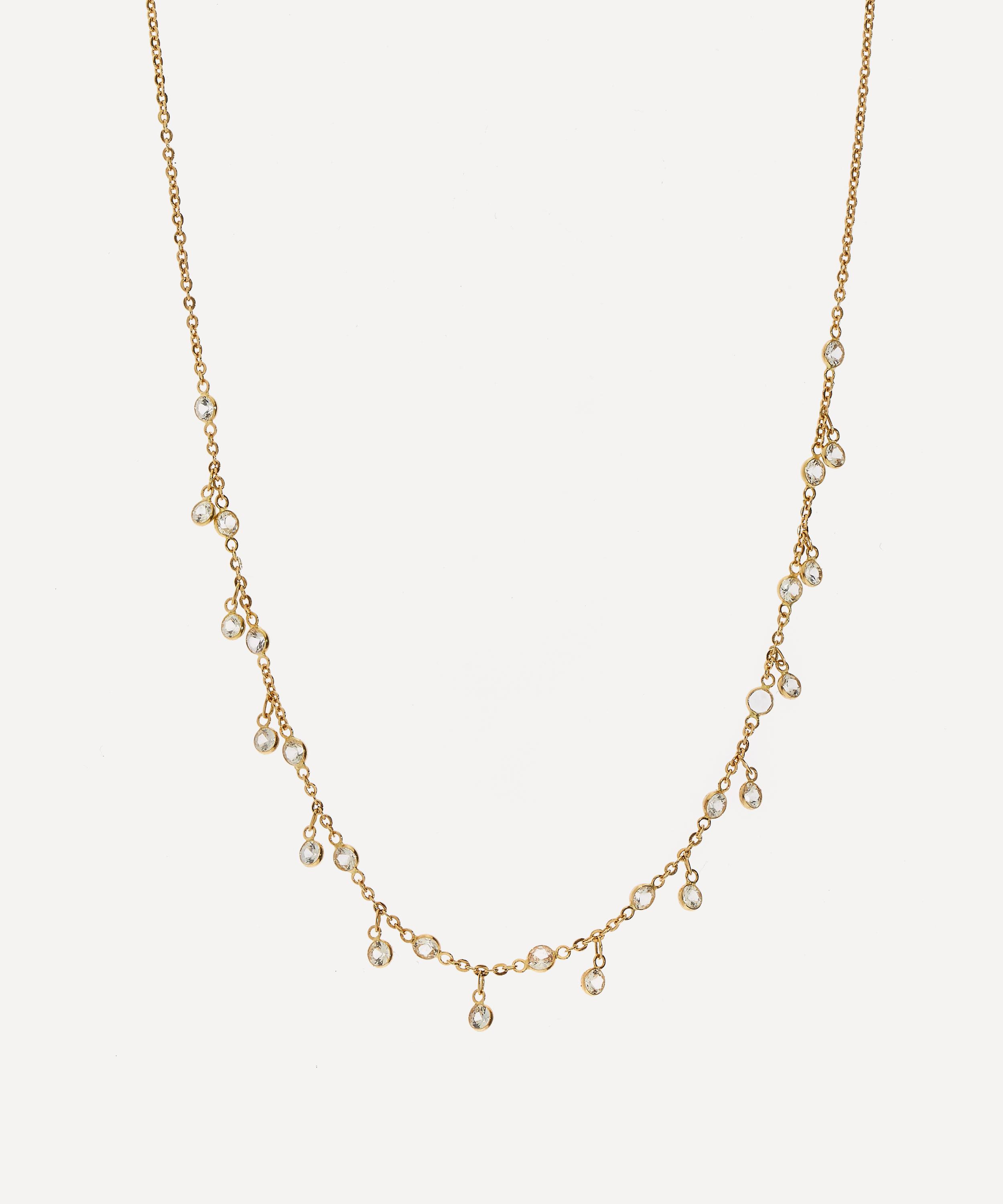 Annoushka - 18ct Gold Nectar White Sapphire Necklace image number 0