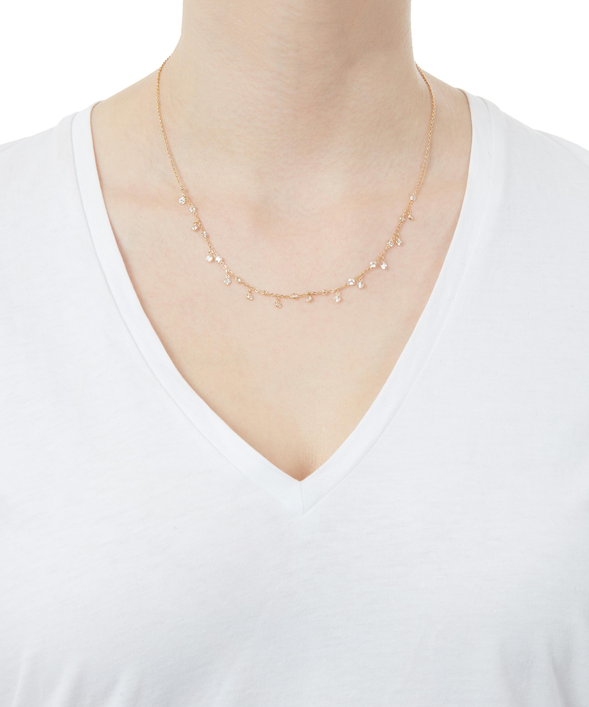 Annoushka - 18ct Gold Nectar White Sapphire Necklace image number 1