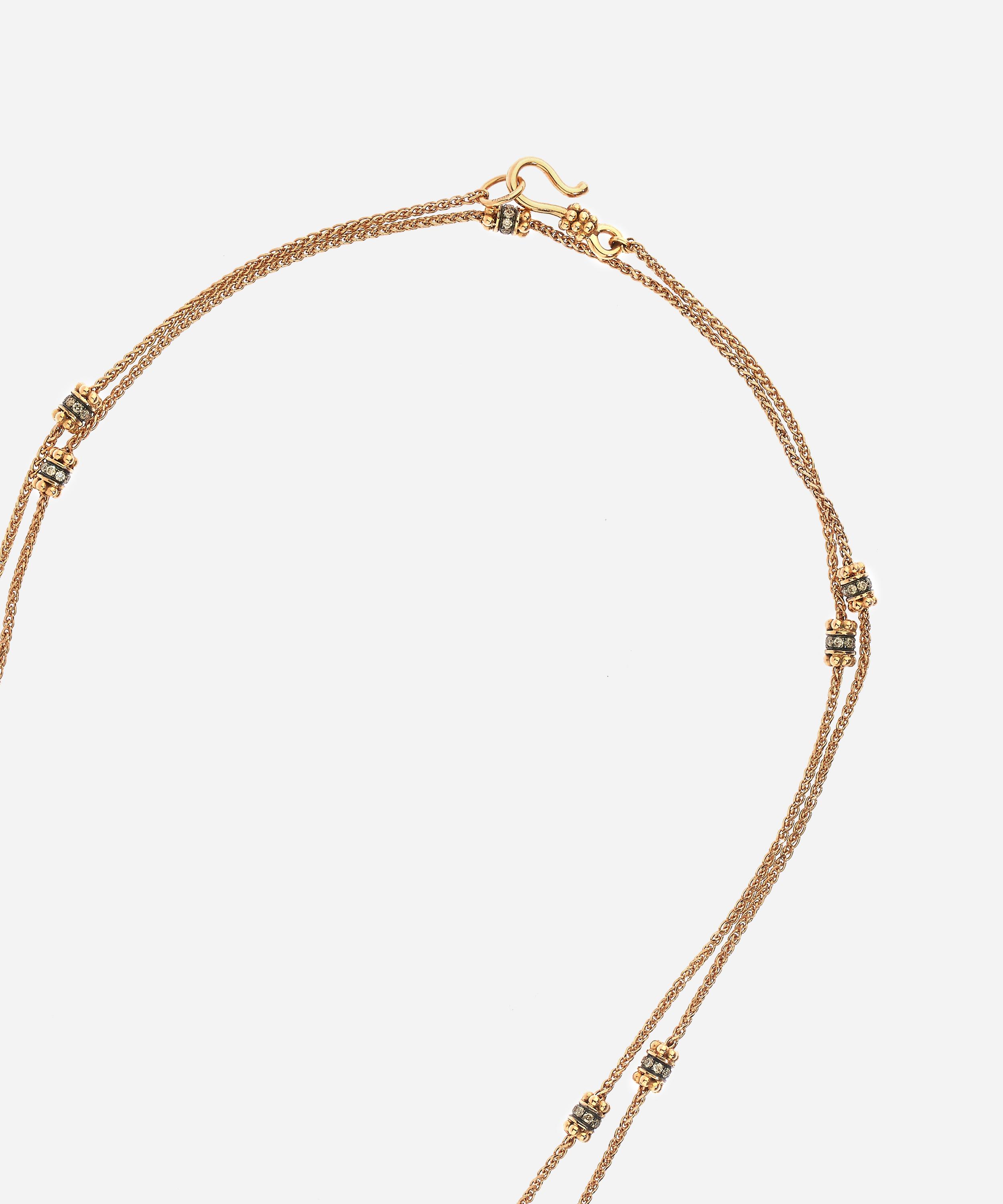 Annoushka - 18ct Rose Gold Alchemy Long Diamond Necklace image number 3