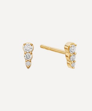 Astley Clarke - 14ct Gold Mini Interstellar Diamond Stud Earrings image number 0